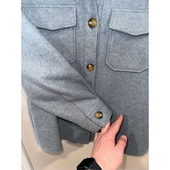 Avec Les Filles Jacket Shacket Anthropologie Button Front Oversized Women’s Size - Picture 5 of 6